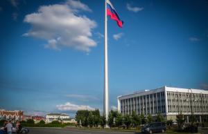 Vlaggemast op het Leninplein, Tomsk