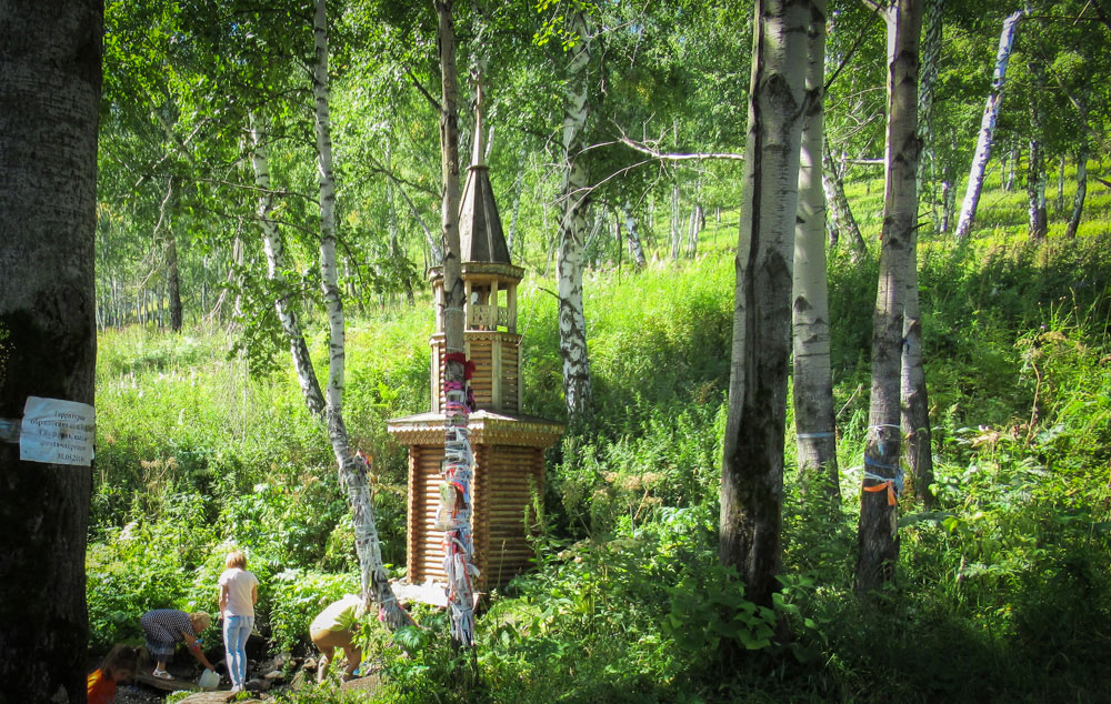 Heilige bron nabij Sharypovo