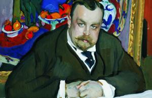 Portret van de Russische zakenman en kunstverzamelaar Ivan Morozov (1871 - 1921) door Henri Matisse, 1910