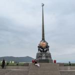 Monument dat het geografisch centrum van Azië aanduidt, Kyzyl
